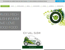 Tablet Screenshot of kugelfisch-sushi.de